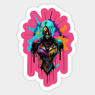 Graffiti Gal Sticker